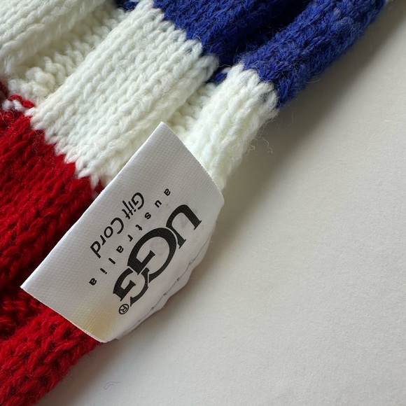 UGG Australia Scarf Wool Multicolor Striped - Picture 5 of 8